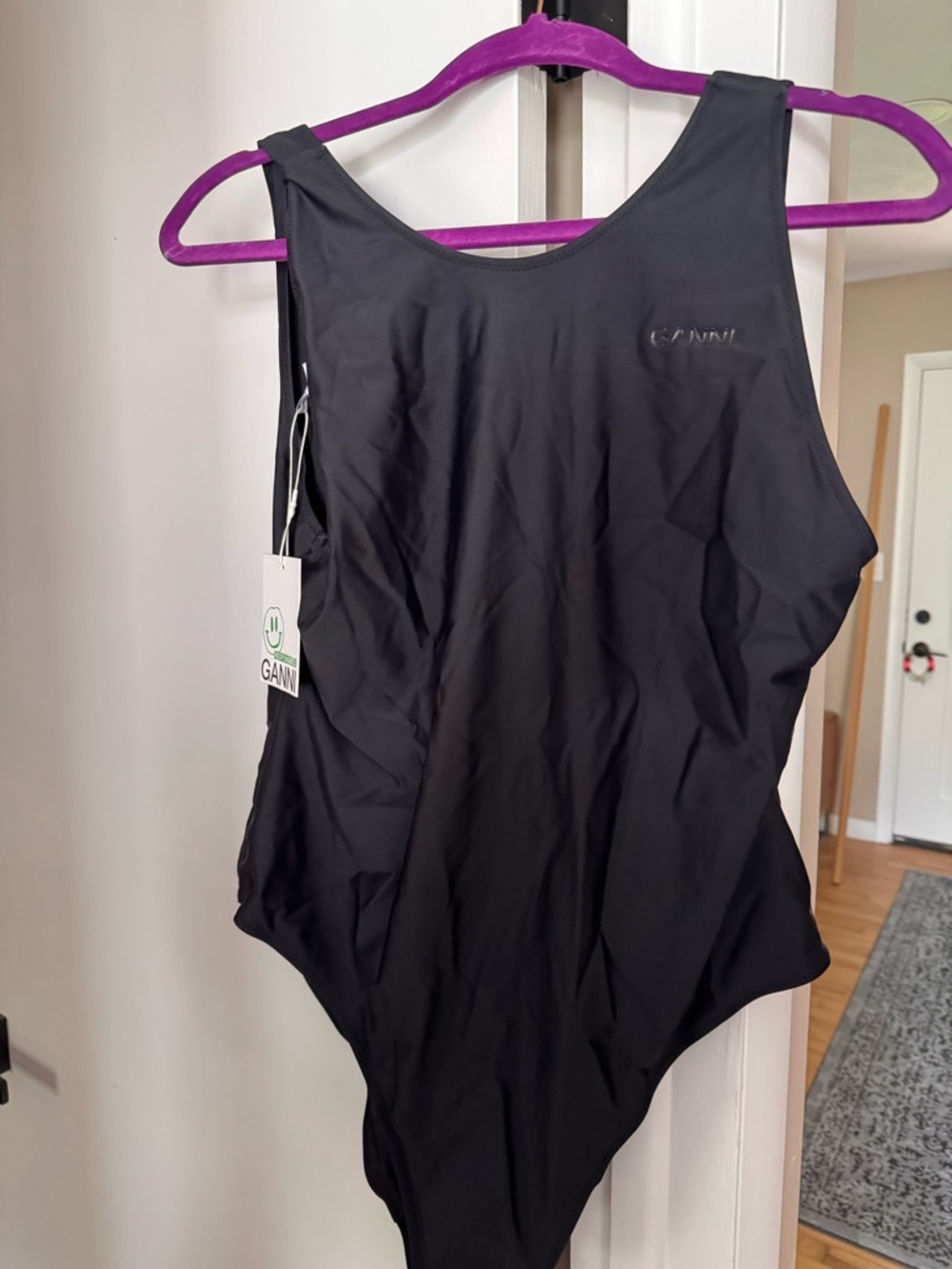 Ganni Black One-Piece Swimsuit